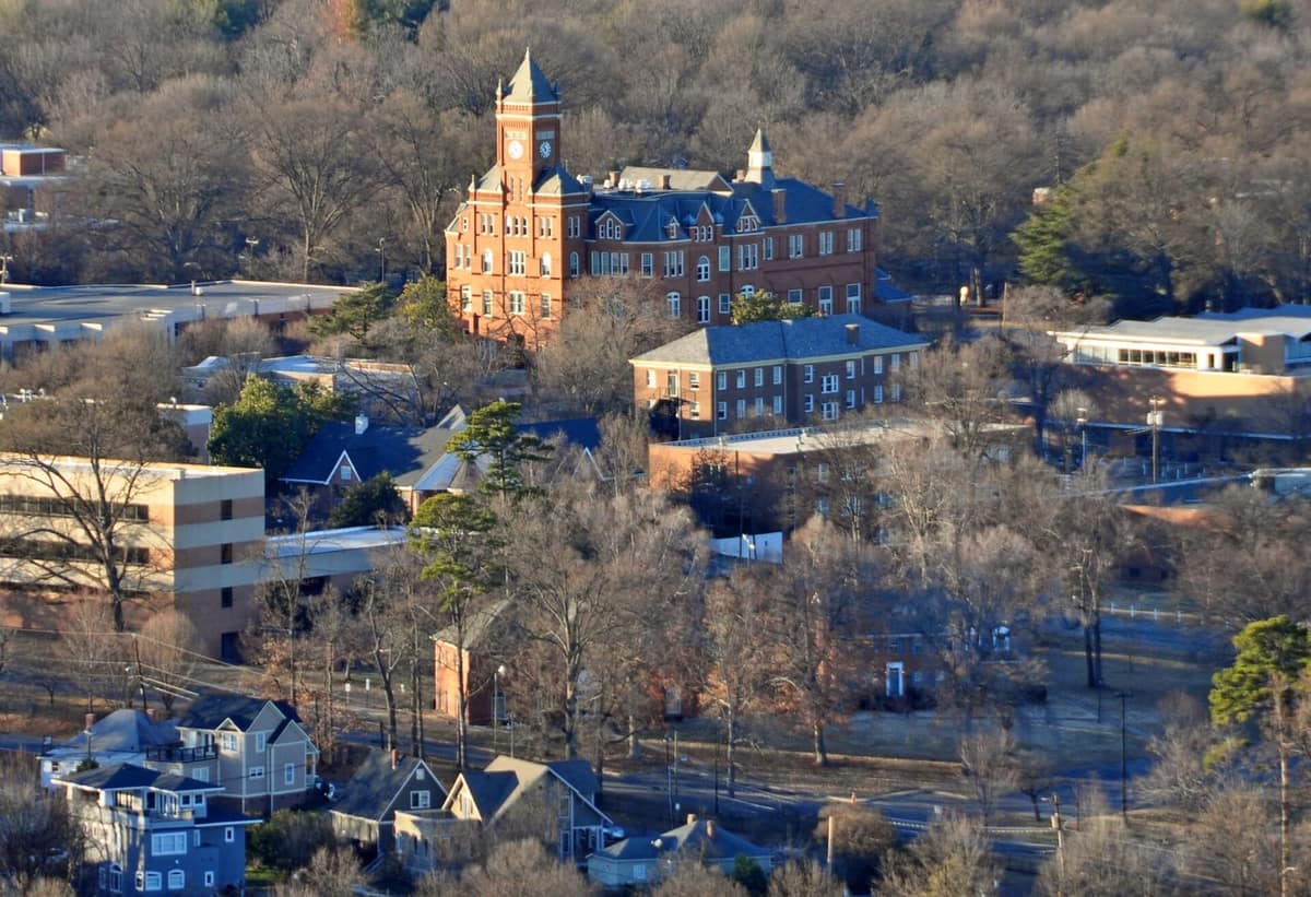 Skyline view of Johnson C. Smith University