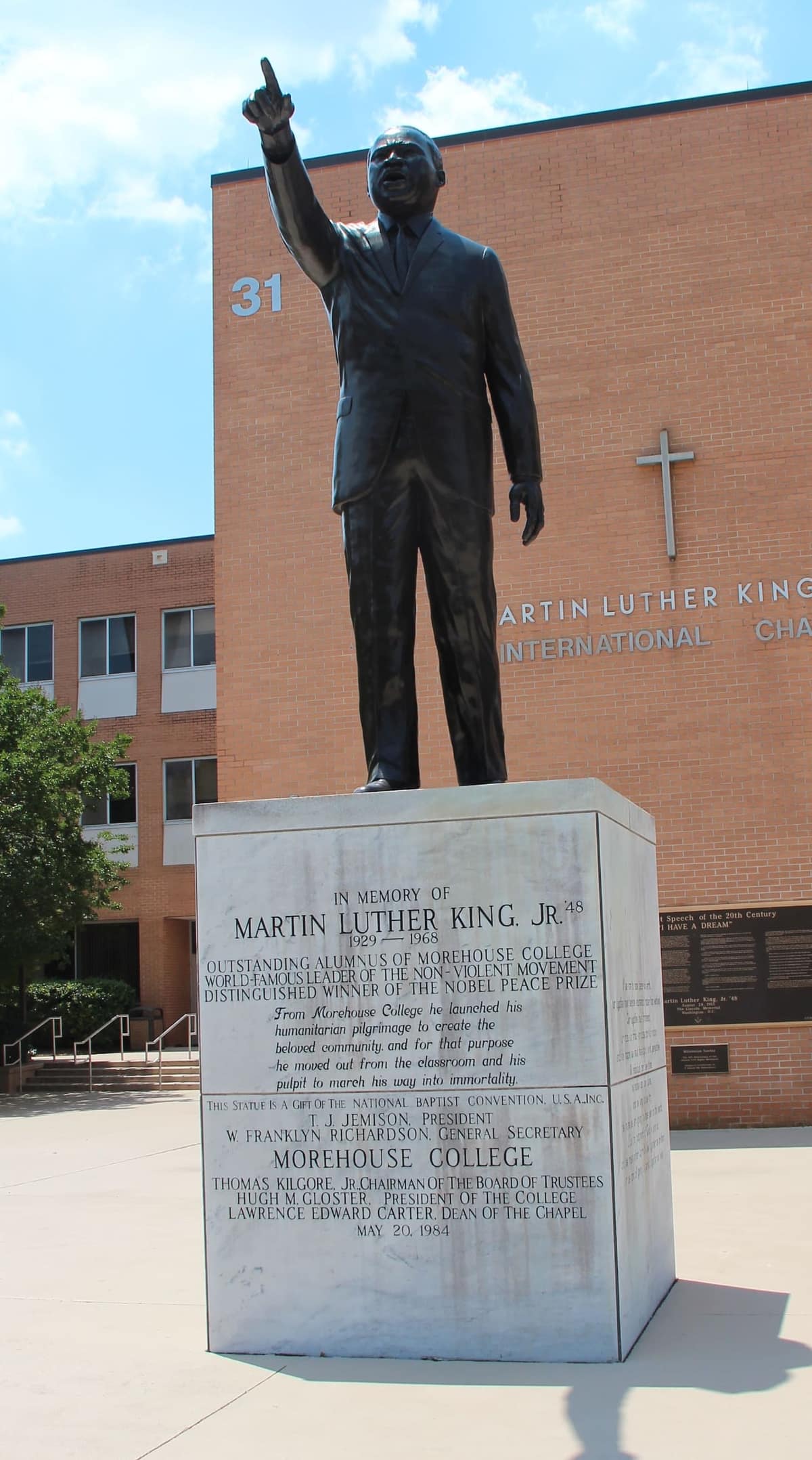 MLK statue, Morehouse College
